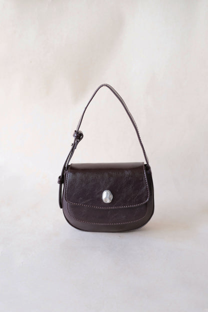 The Yuna Saddle Bag - Dark Coffee