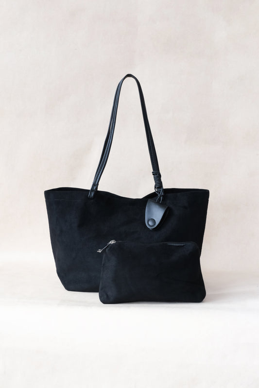 The Signature Soft Shoulder Bag - Classic Black