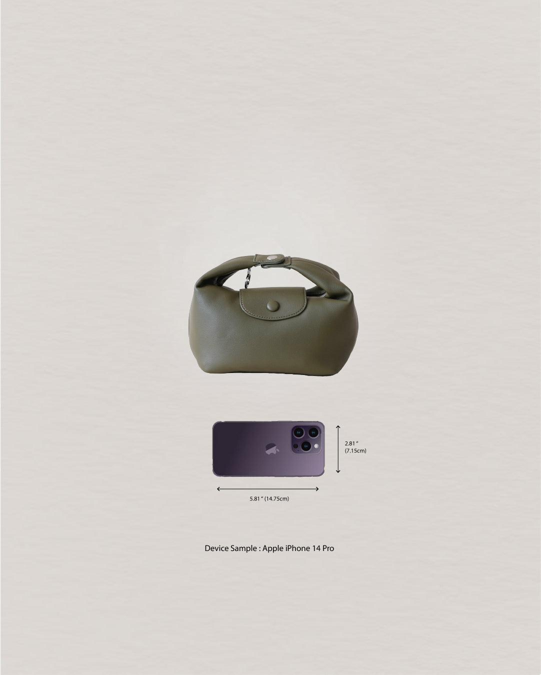 The Aurelia Satchel - Navy Green