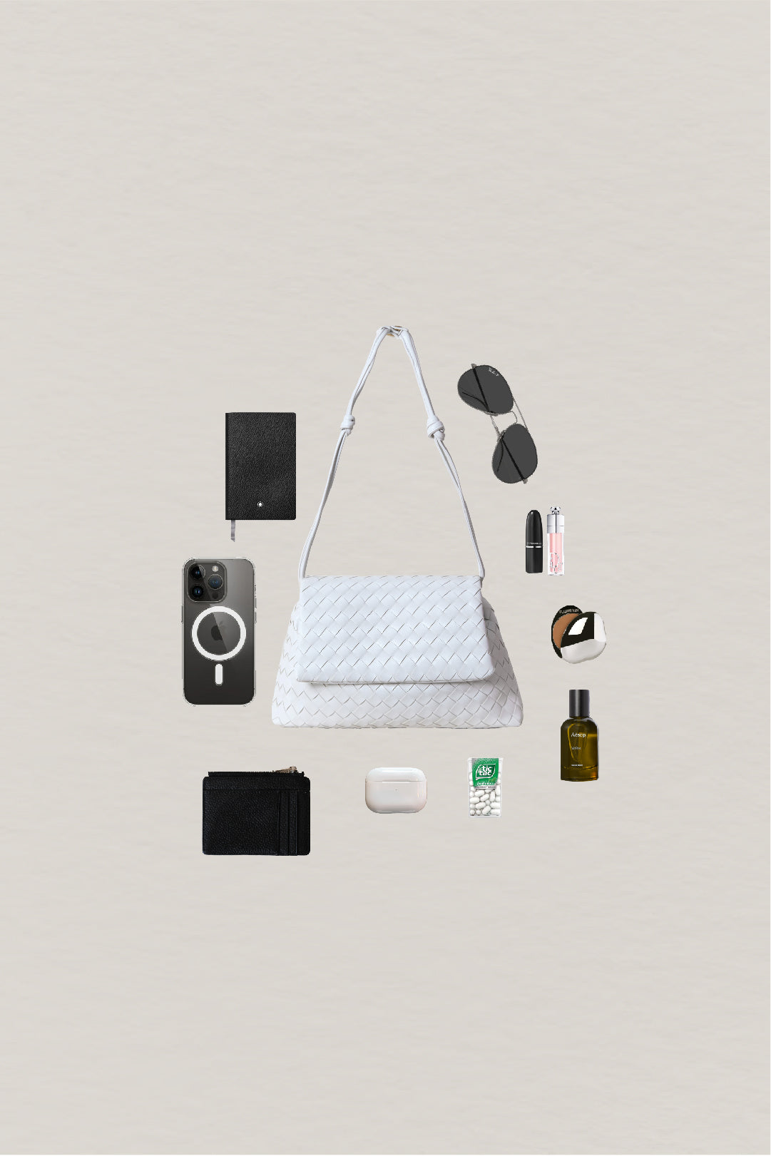 Artisan Classic Messenger Bag - Cream White