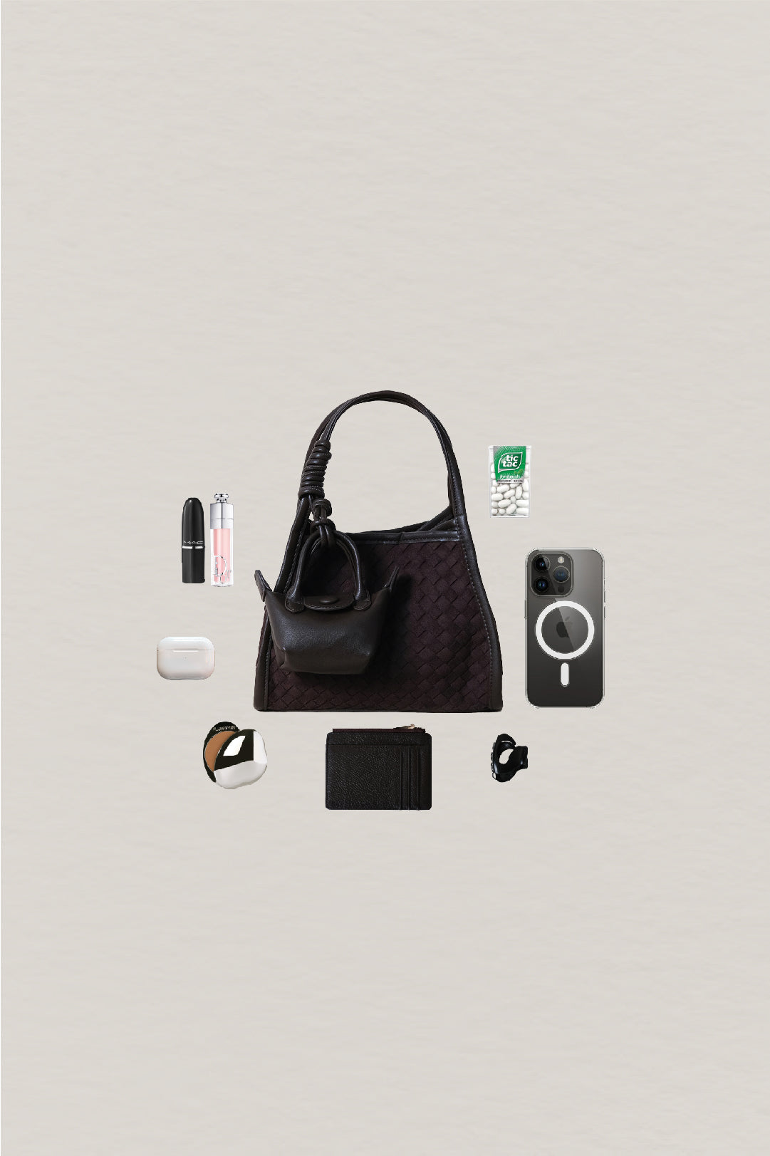 Artisan Grace Basket Bag - Coffee