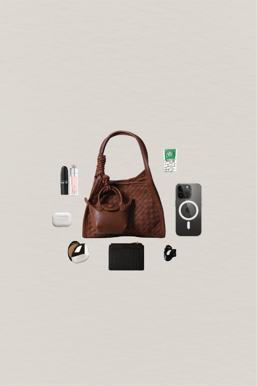 Artisan Grace Basket Bag - Chestnut