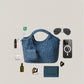 Artisan Claire Basket Bag - Steel Blue