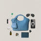 Artisan Sophia Basket Bag - Sea Blue