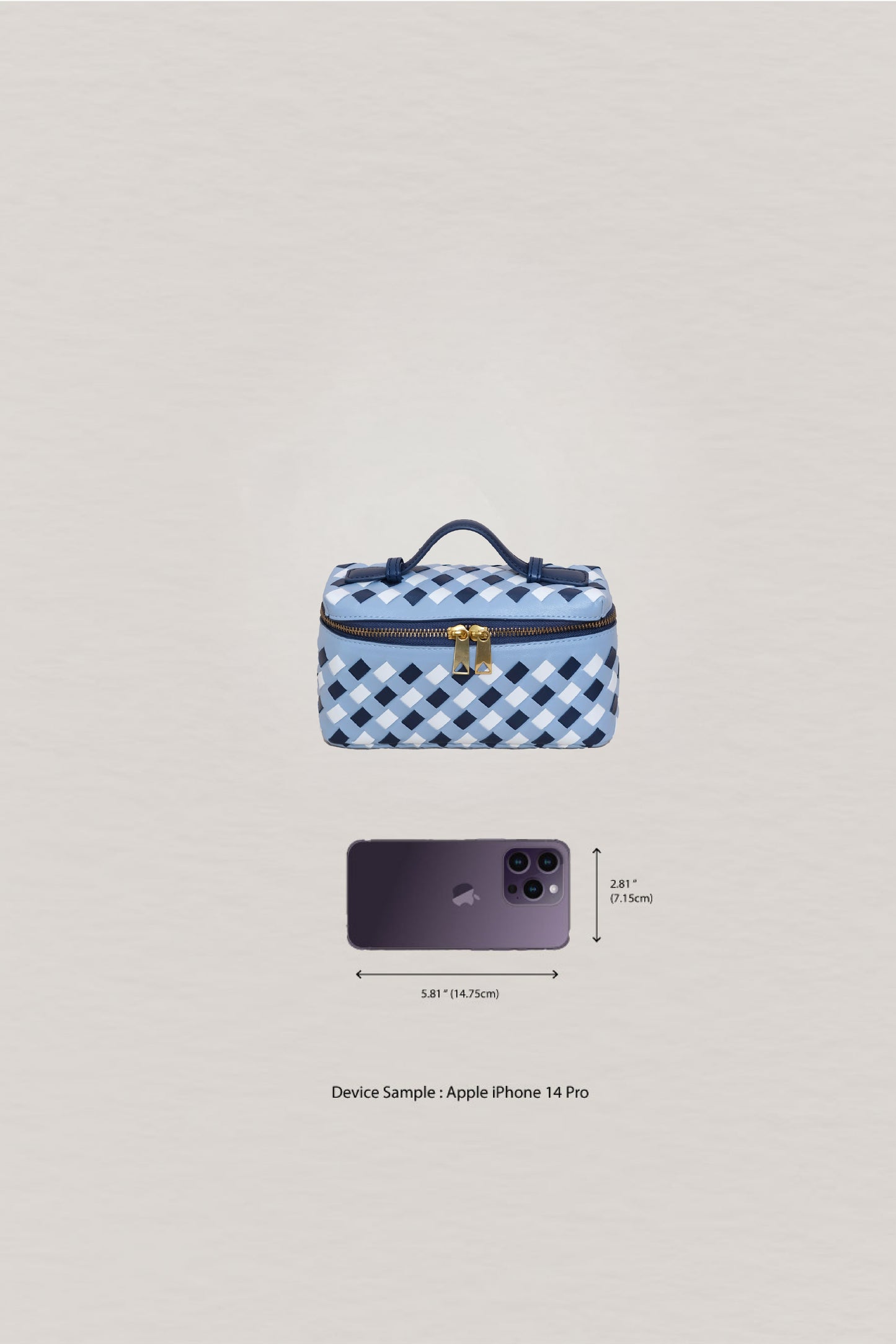 Artisan Aurelia Mini Box - Blue & White Gingham