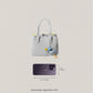Mini Classic Flow Nylon Tote - Grey Yellow (With Charm)