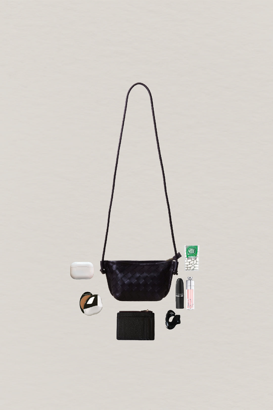 Mini Artisan Satchel - Shinny Black Currant