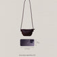 Mini Artisan Satchel - Shinny Wine Red