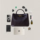 Large Artisan Grace Tote - Black Currant
