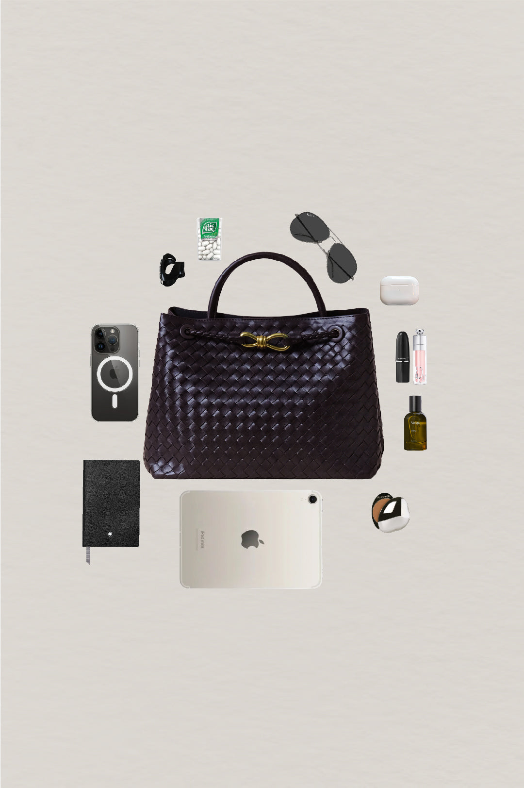 Large Artisan Grace Tote - Black Currant