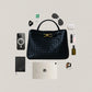 Large Artisan Grace Tote - Shinny Black