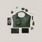 Artisan Sophia Basket Bag - Jade Green