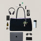 Classic Flow Nylon Tote - Black Pink (With Charm)