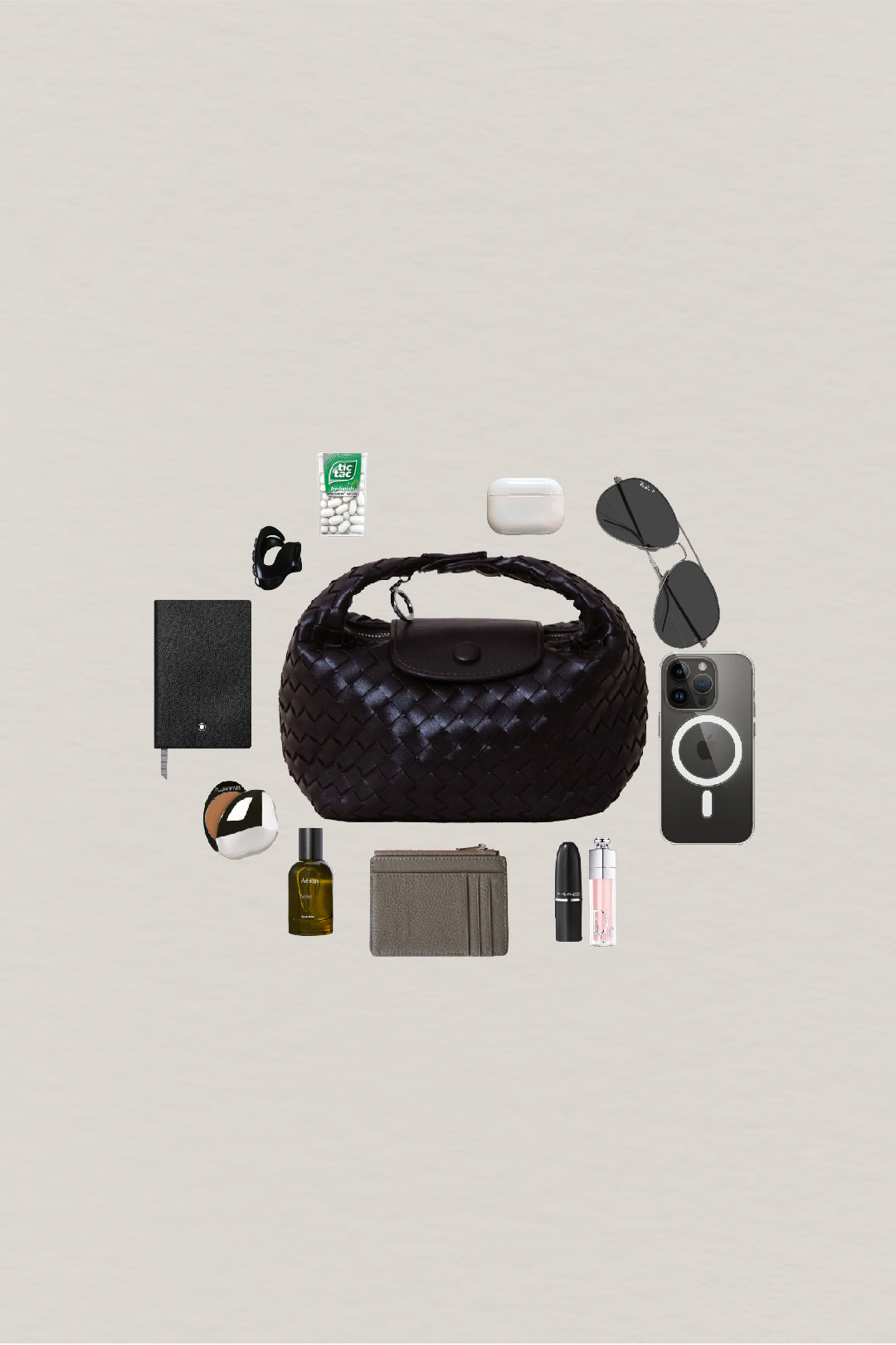 Artisan Aurelia Crescent Bag - Black Currant