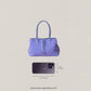 Mini Classic Flow Vegan Leather Tote - Purple Grey