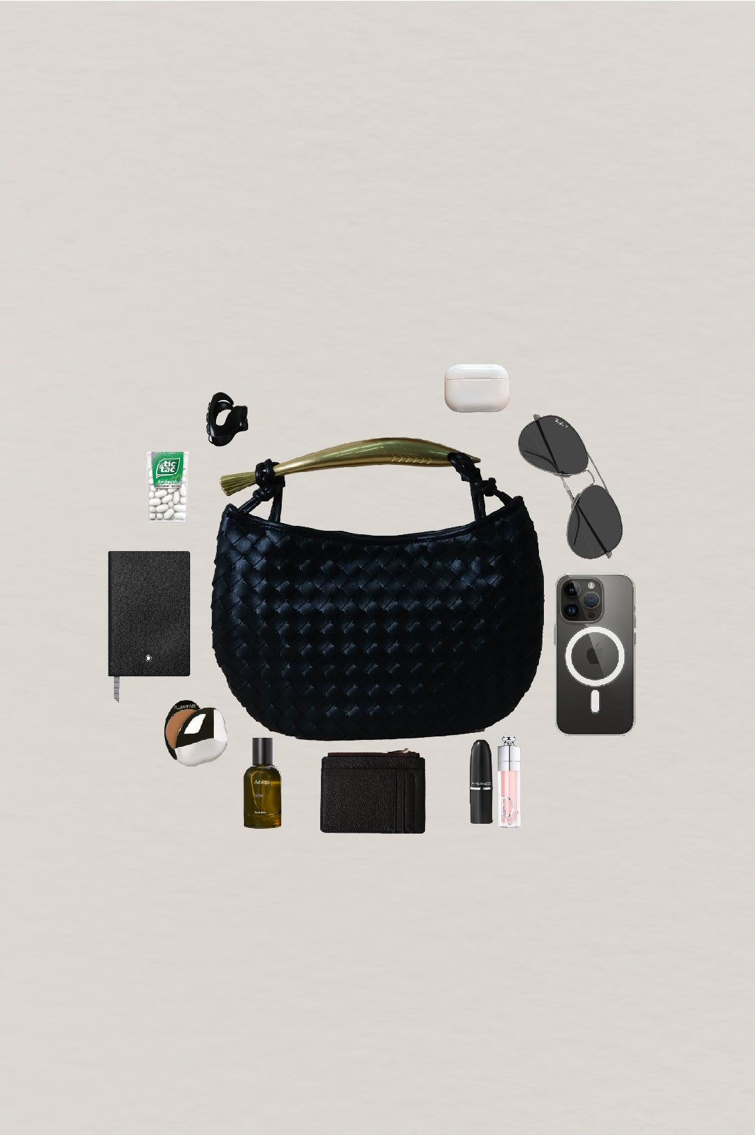 Artisan Classic Dumpling Bag - Shinny Black