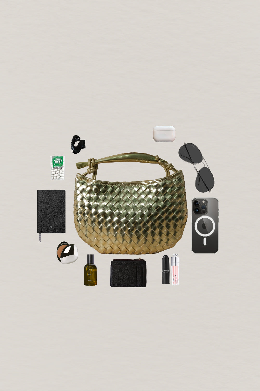 Artisan Classic Dumpling Bag - Shinny Gold