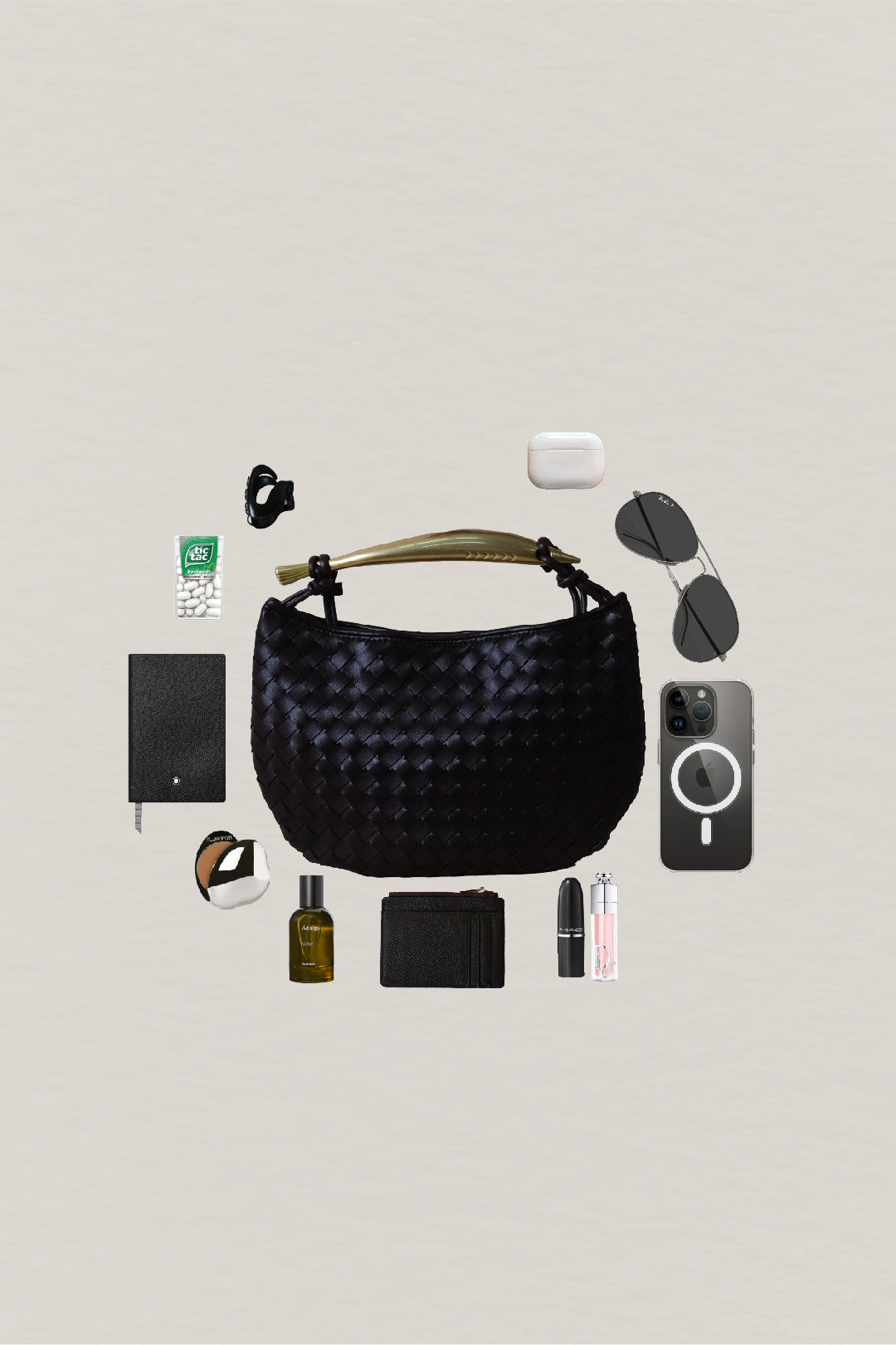 Artisan Classic Dumpling Bag - Black Currant