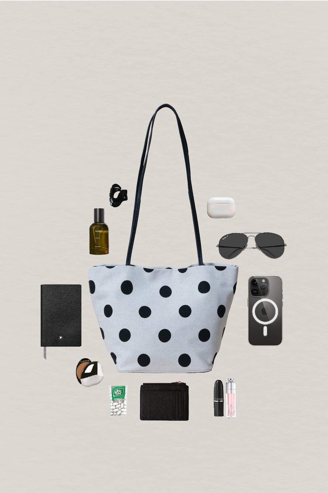 Classic Polka Dots Tote