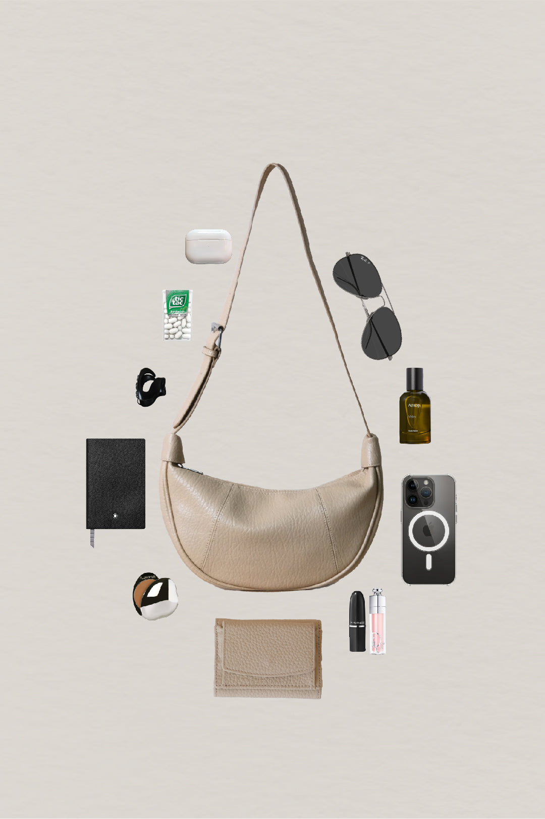Everyday Soft Dumpling Bag - Cream Yellow