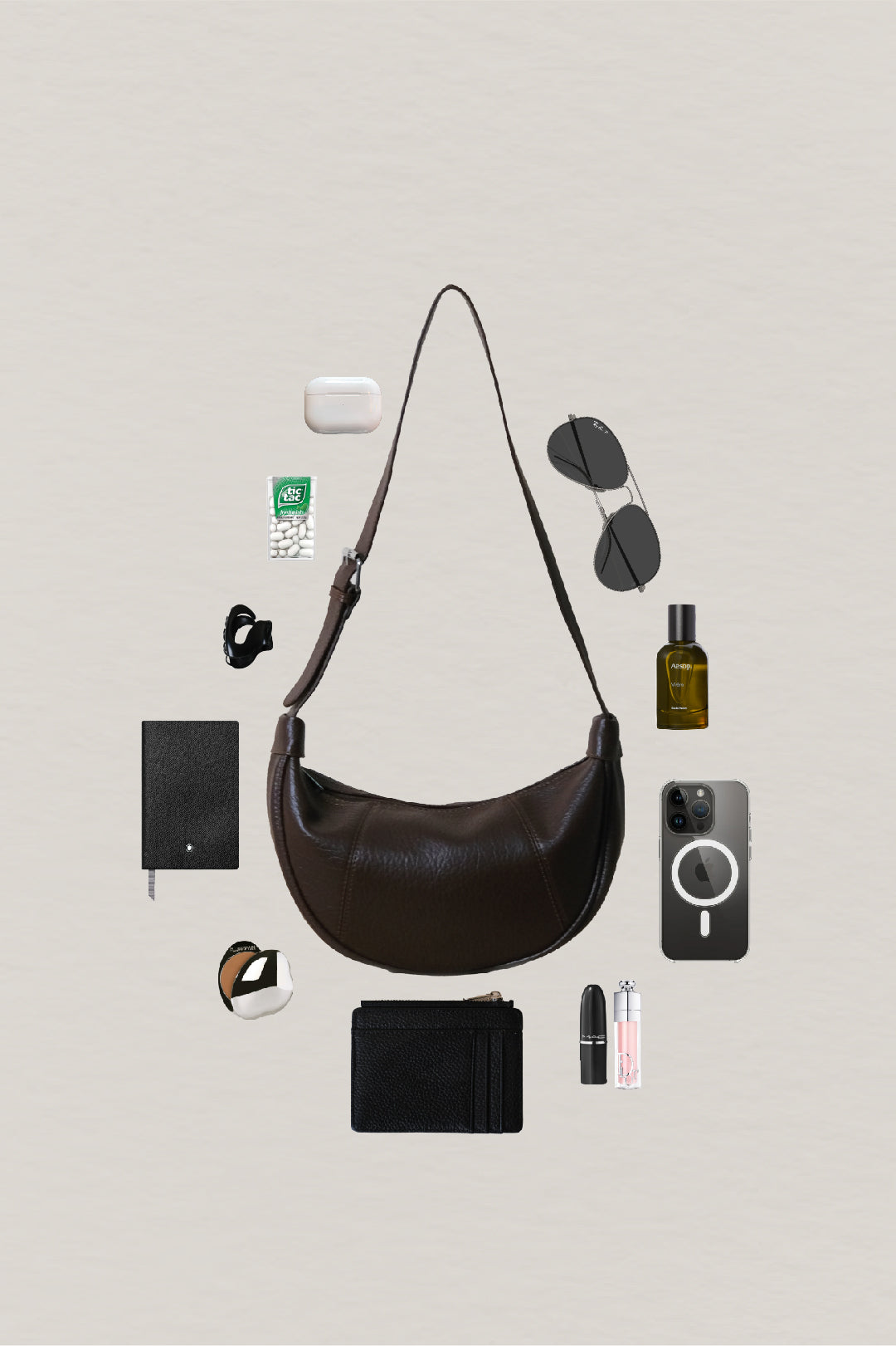 Everyday Soft Dumpling Bag - Coffee