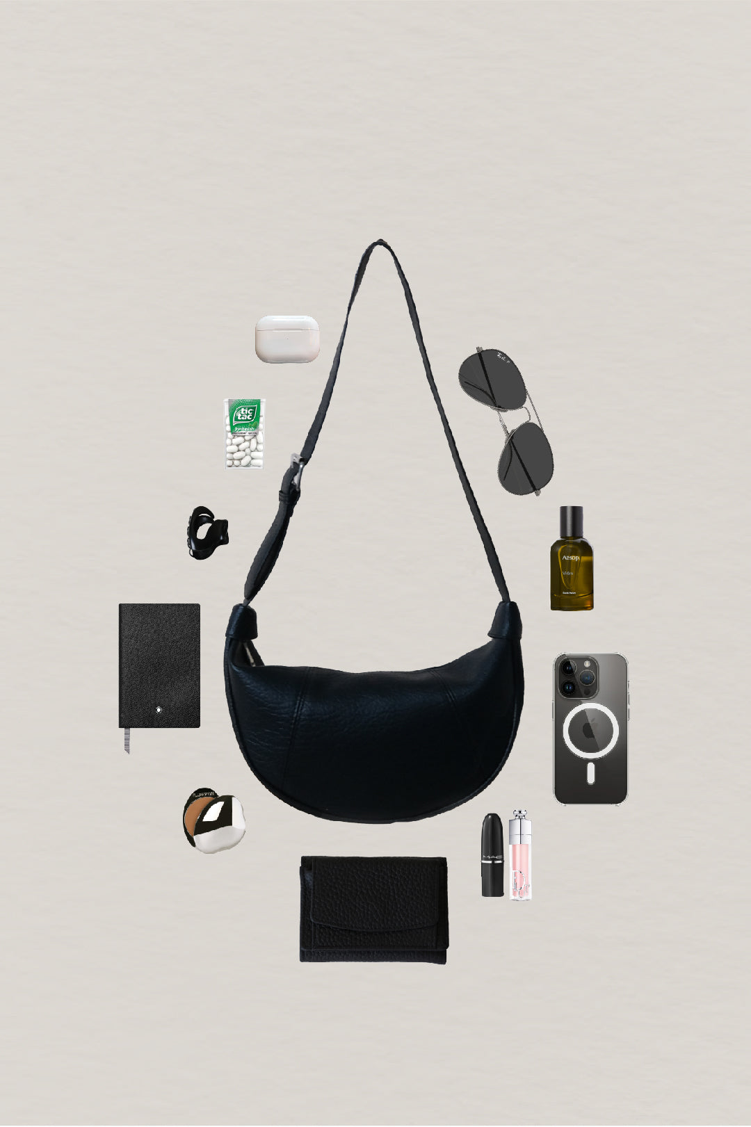 Everyday Soft Dumpling Bag - Classic Black