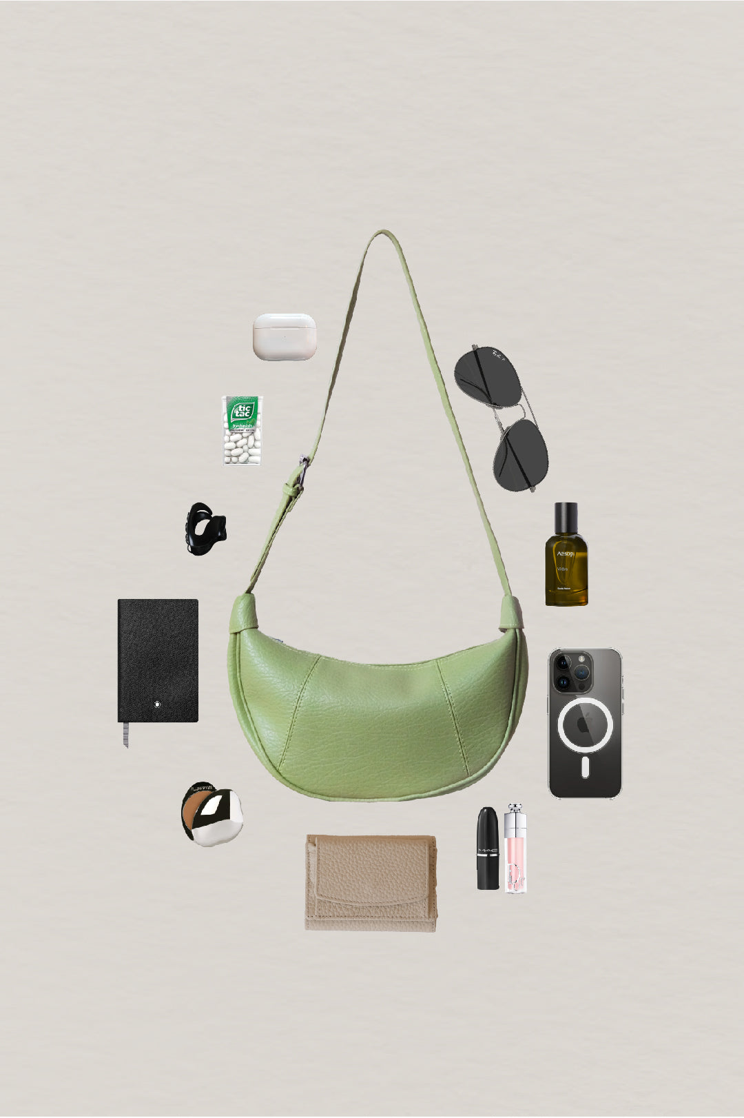 Everyday Soft Dumpling Bag - Avocado Green