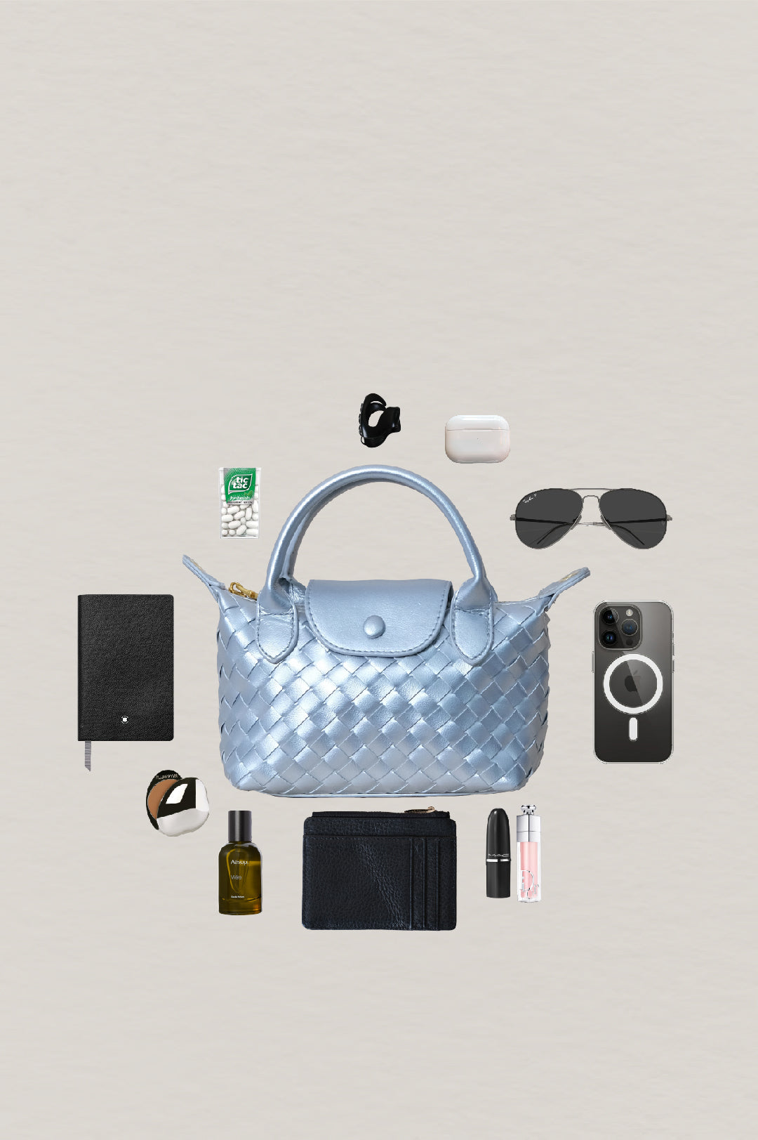 Artisan Véra Mini Carry Bag - Satin Silver