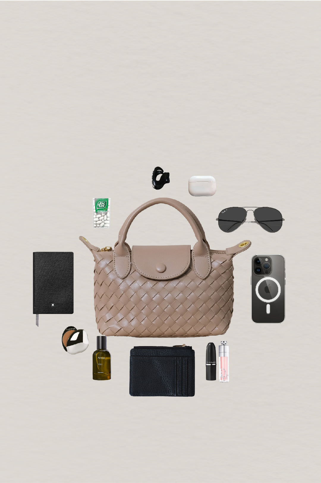 Artisan Véra Mini Carry Bag - Almond