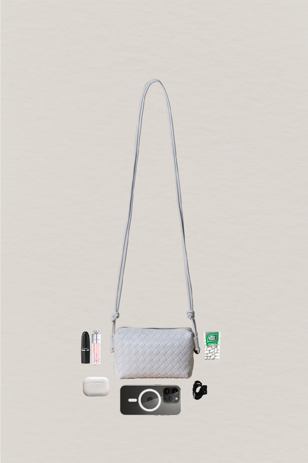 Artisan Elegance Box Bag - Cream White