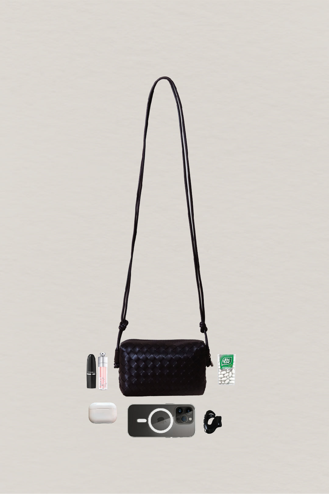 Artisan Elegance Box Bag - Black Currant