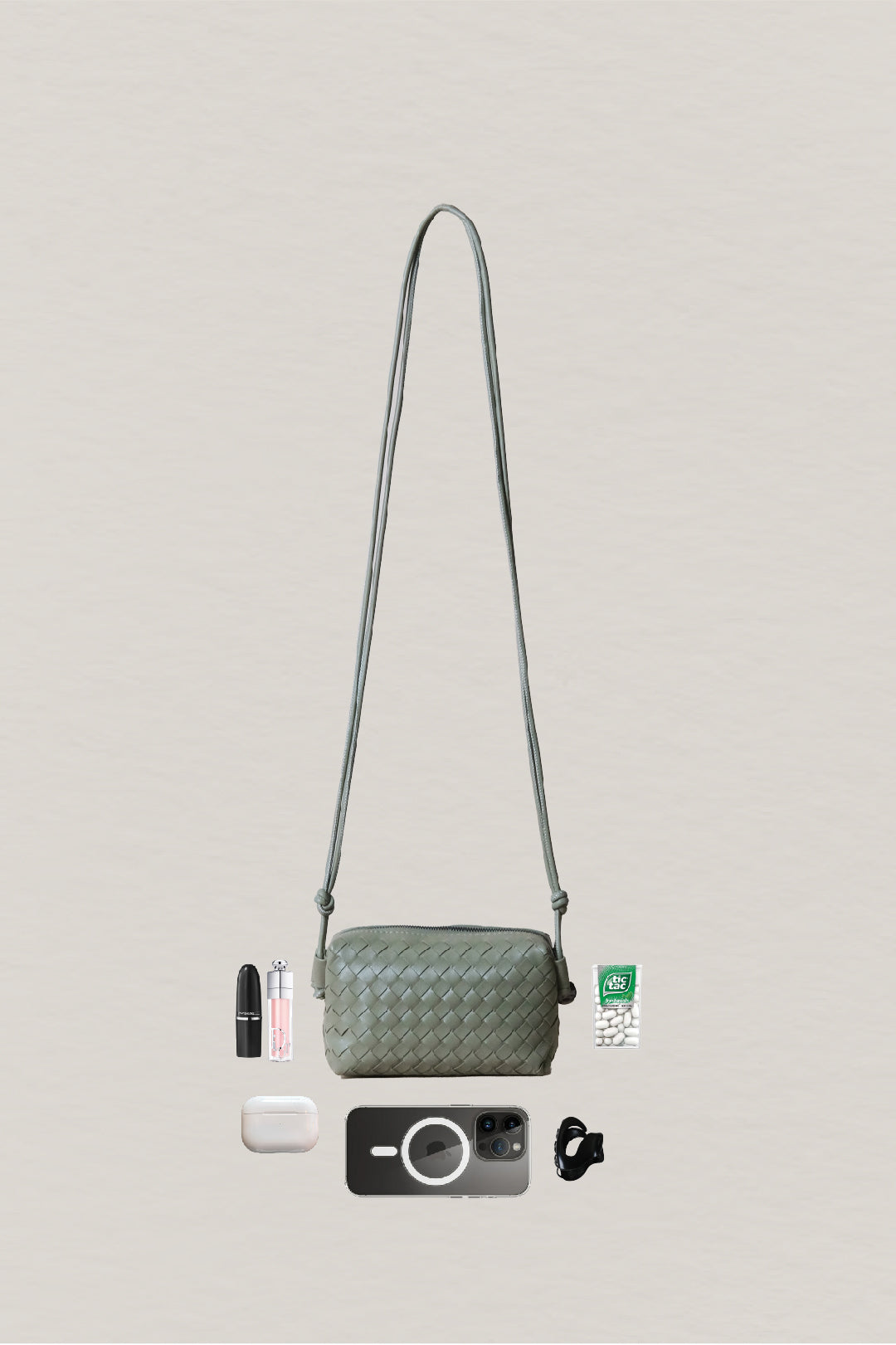 Artisan Elegance Box Bag - Mineral Green