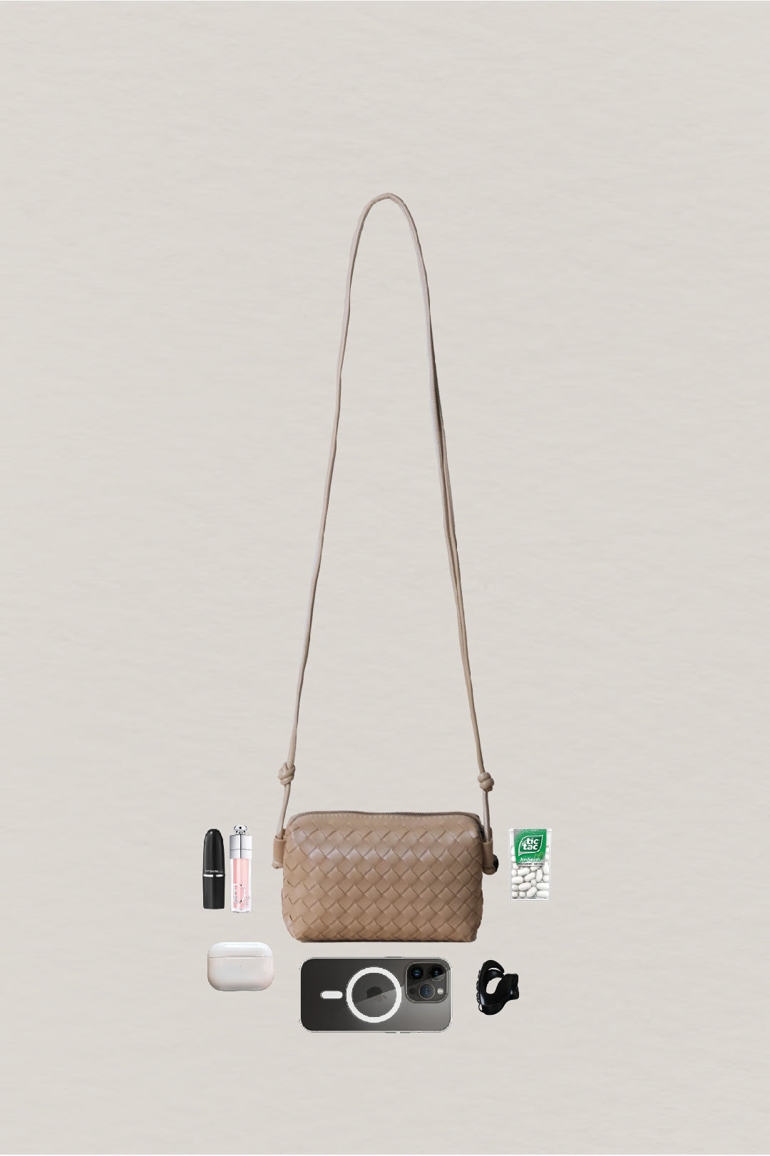 Artisan Elegance Box Bag - Almond