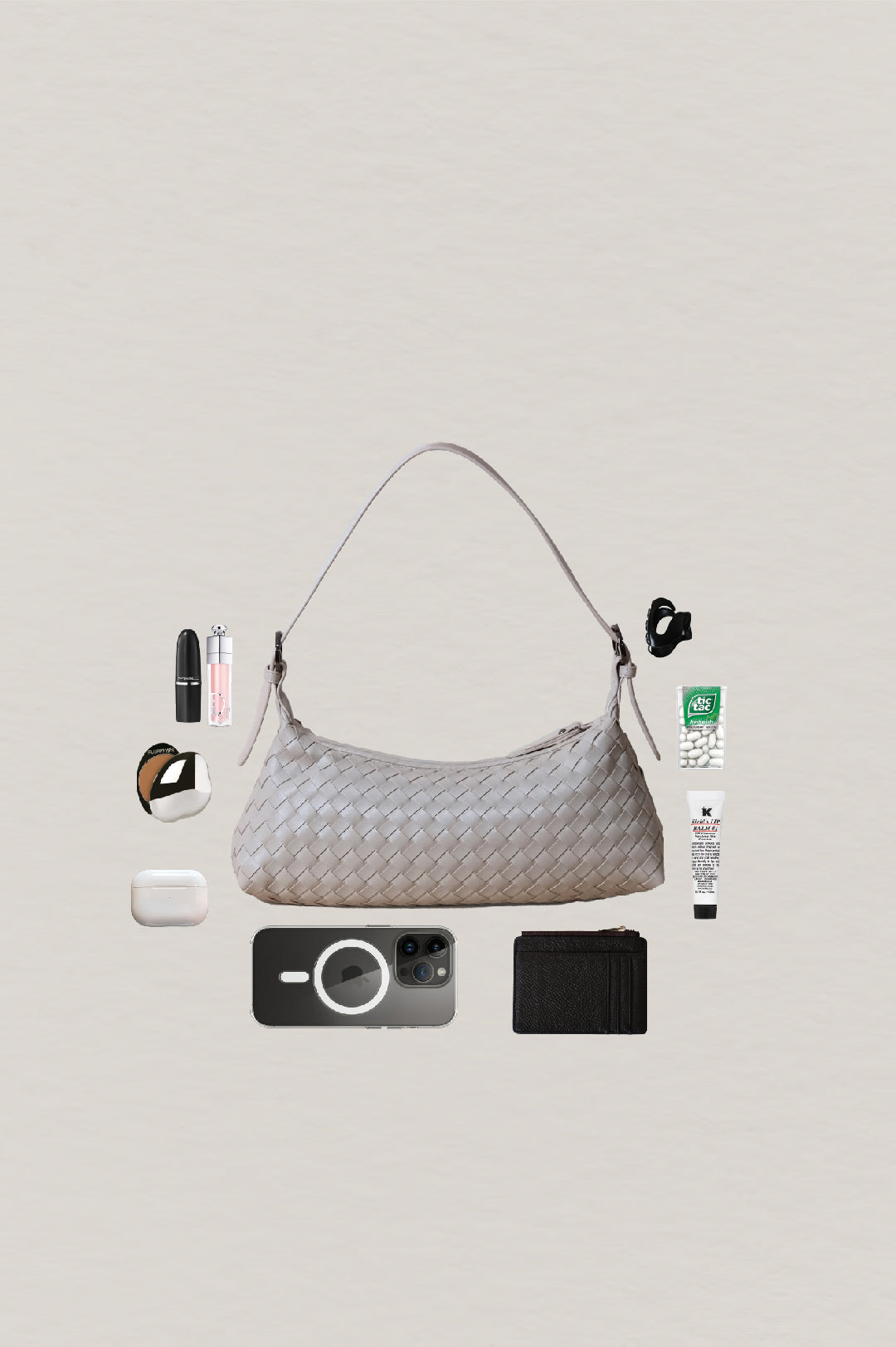 Maison Artisan Colette Baguette Bag - White Sand