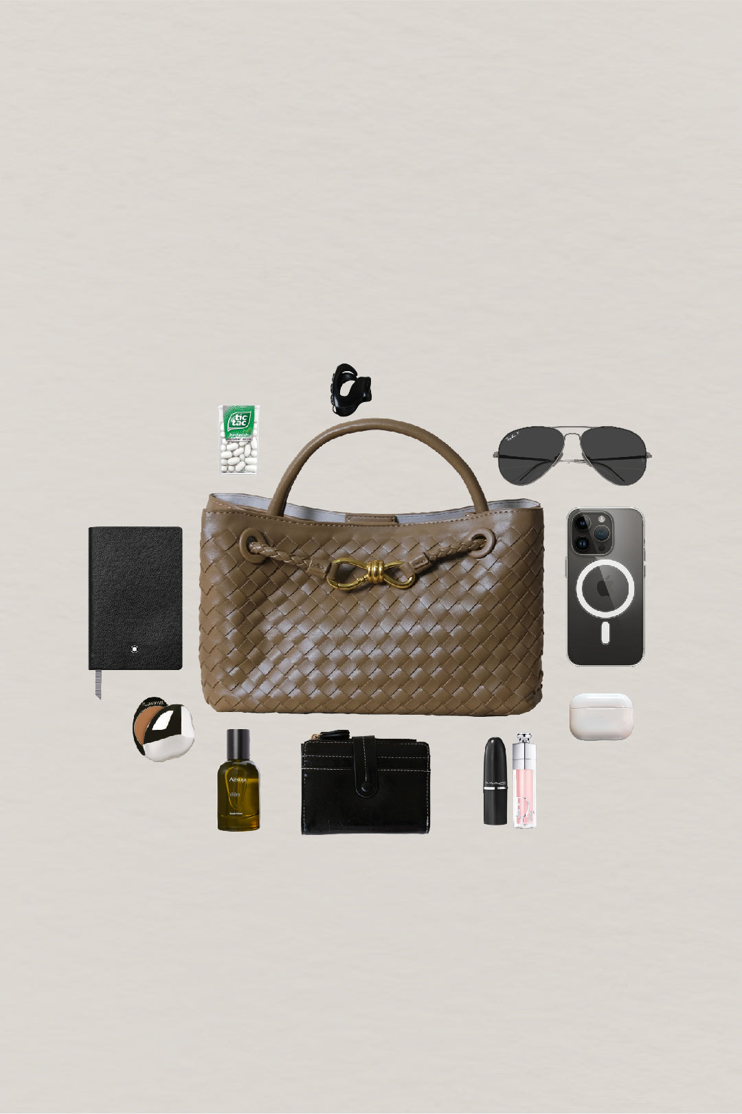 Artisan Grace Tote - Shinny Khaki