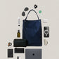 Classic Flow Laptop Bag + Pouch Bag In Dark Blue