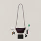 Mini Artisan Satchel - Shinny Wine Red