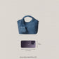 Artisan Claire Basket Bag - Steel Blue