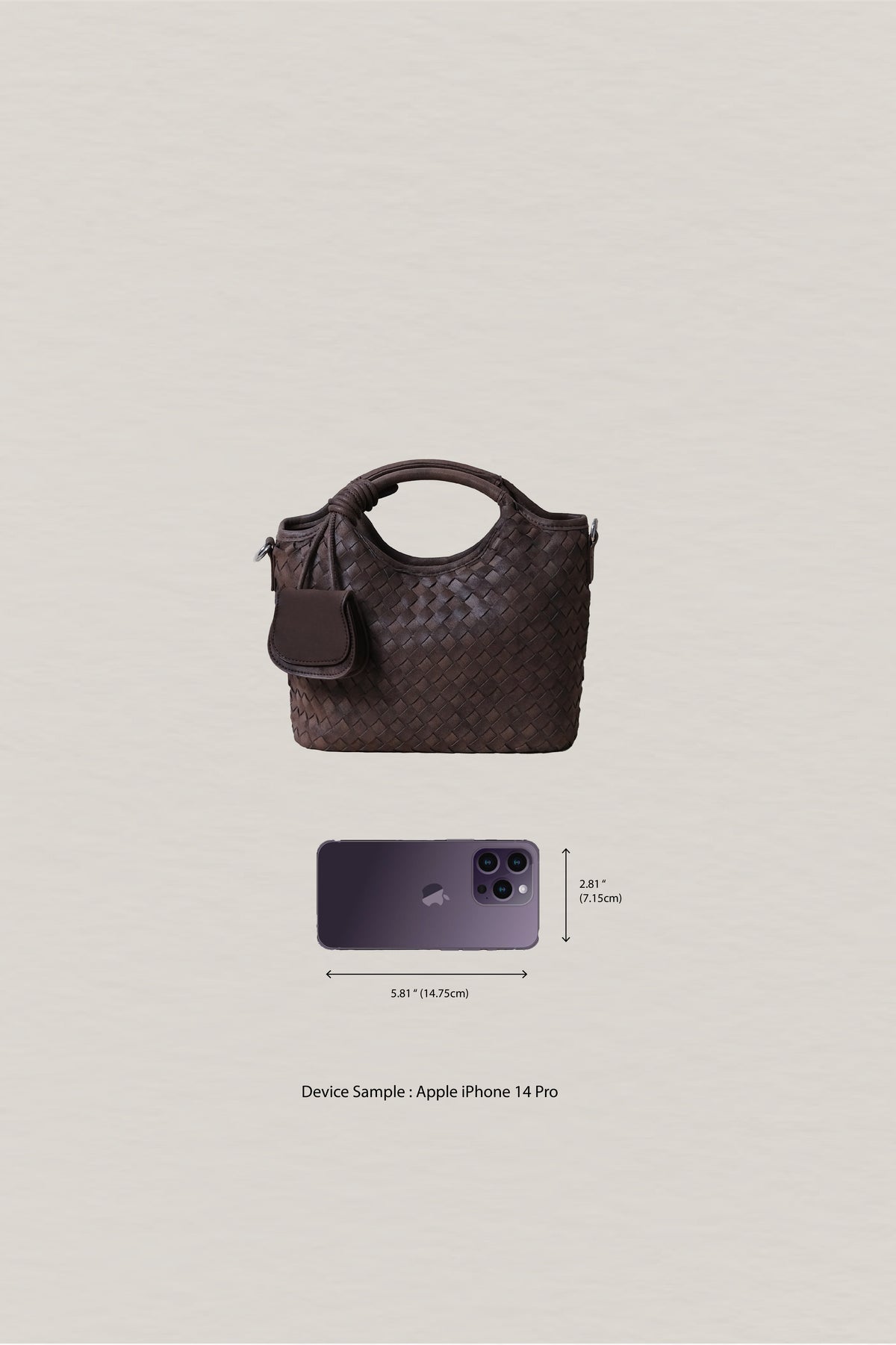 Artisan Claire Basket Bag - Coffee