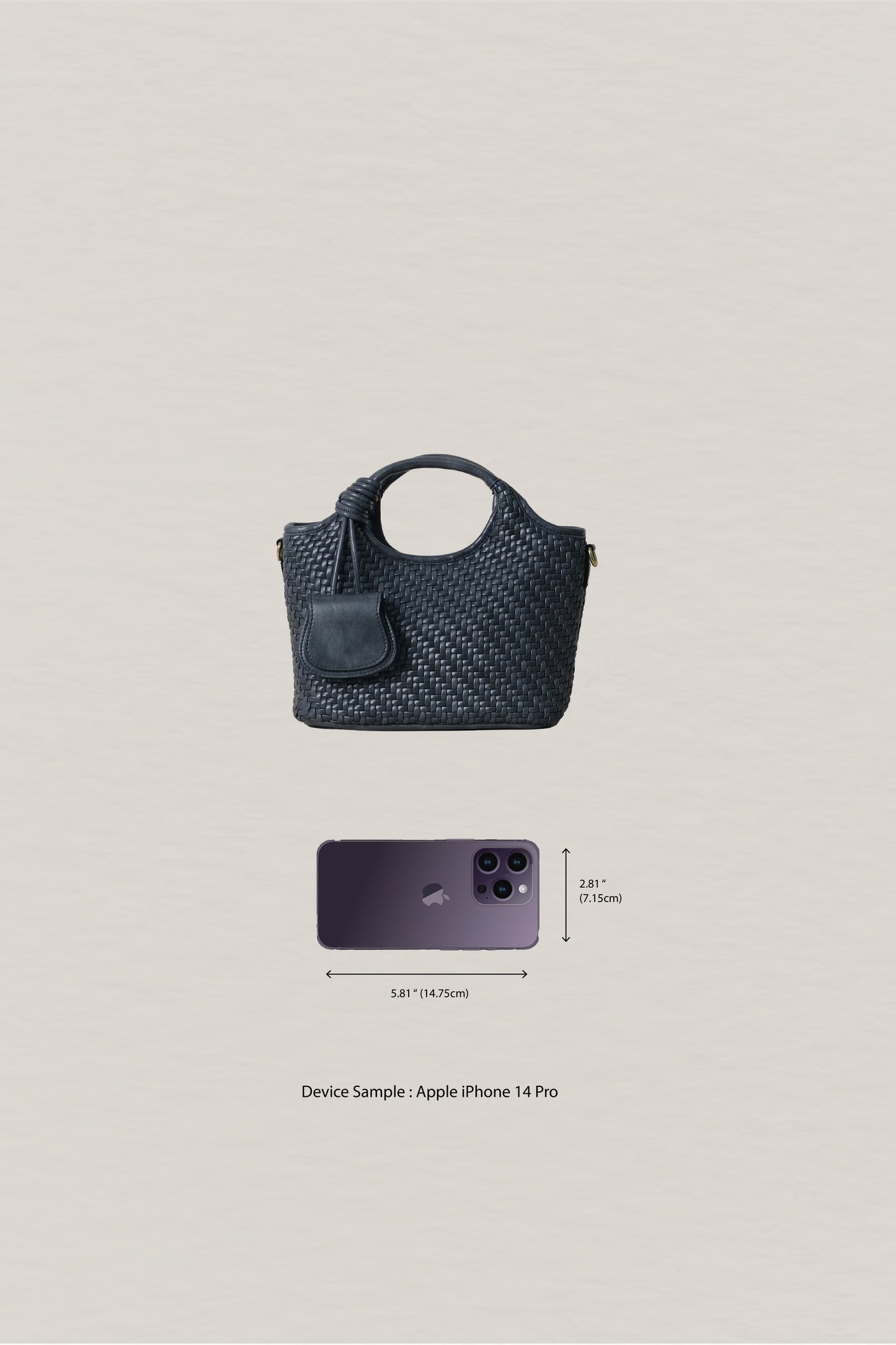 Artisan Sophia Basket Bag - Charcoal Black