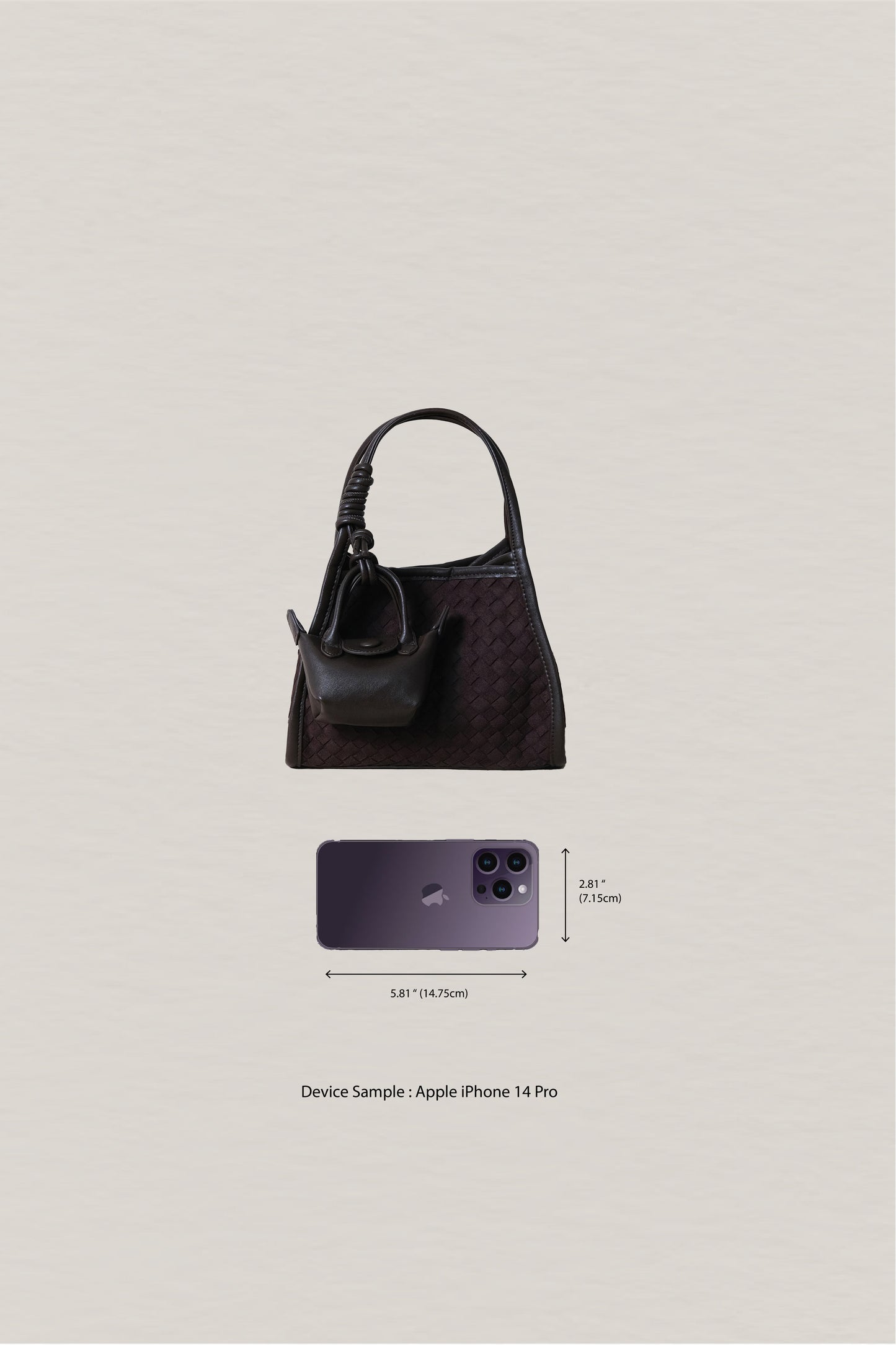 Artisan Grace Basket Bag - Coffee