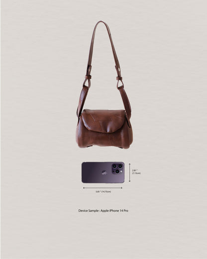 The Bijou Barrel bag - Chestnut