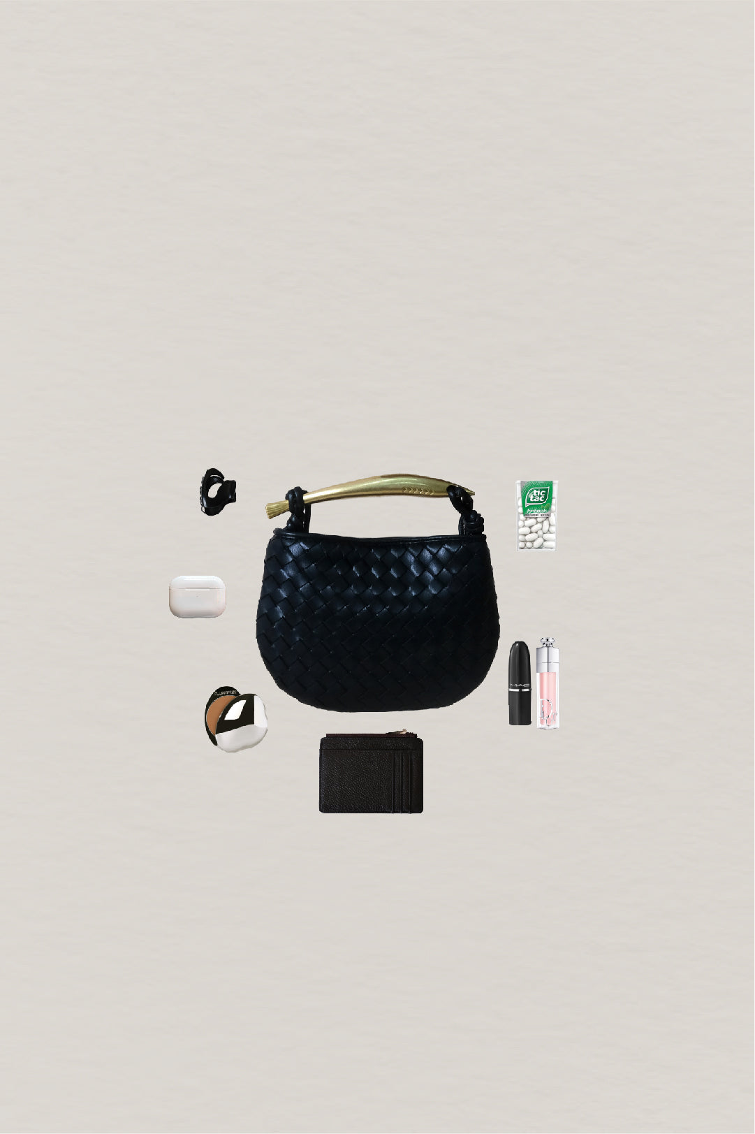 Mini Artisan Classic Dumpling Bag - Classic Black