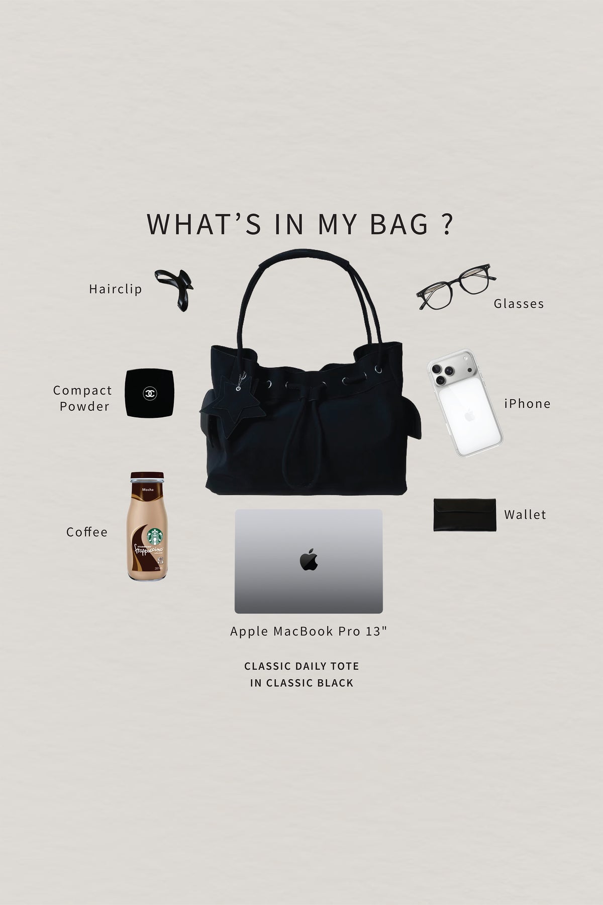 Classic Daily Tote - Classic Black