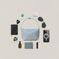 The Artisan Bag - Shinny Agate Grey
