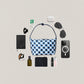 The Artisan Bag - Blue & White Gingham