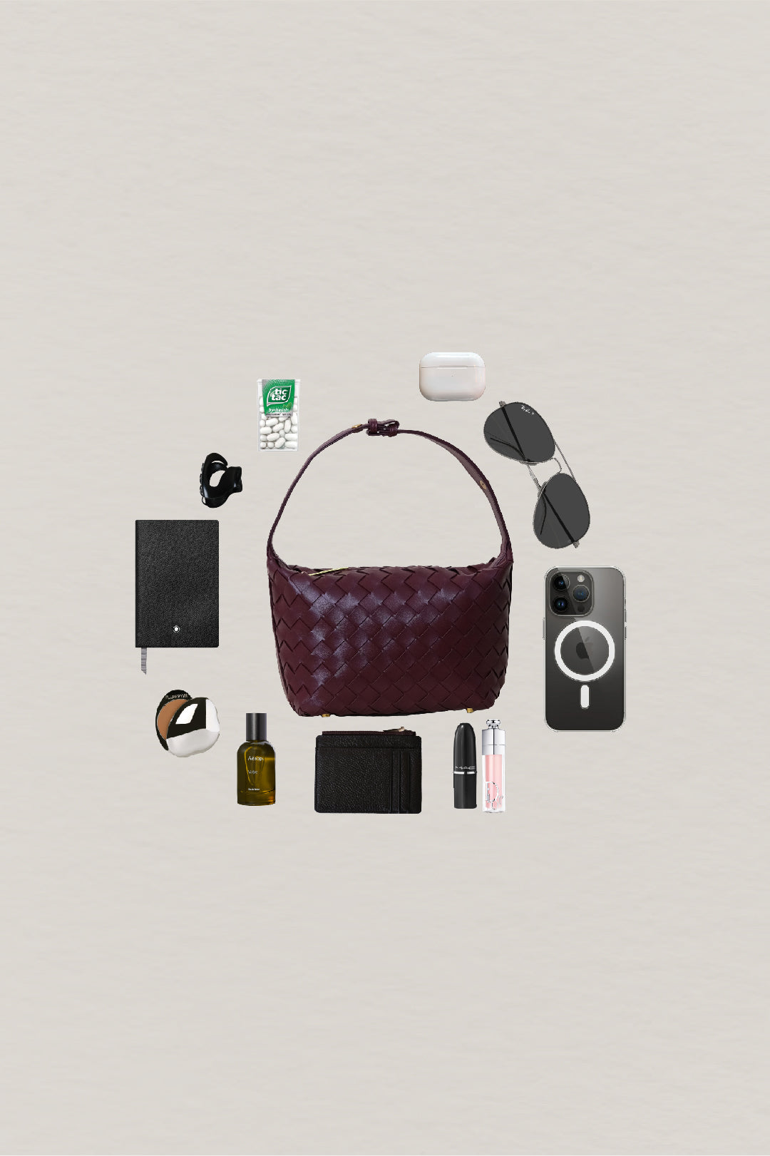 The Artisan Bag - Shinny Wine Red