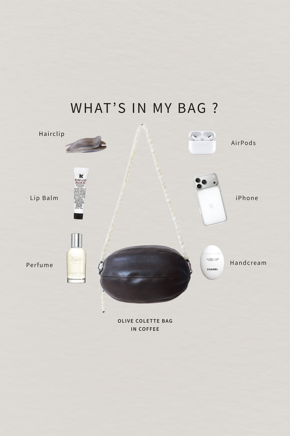 Olive Colette Bag - Coffee