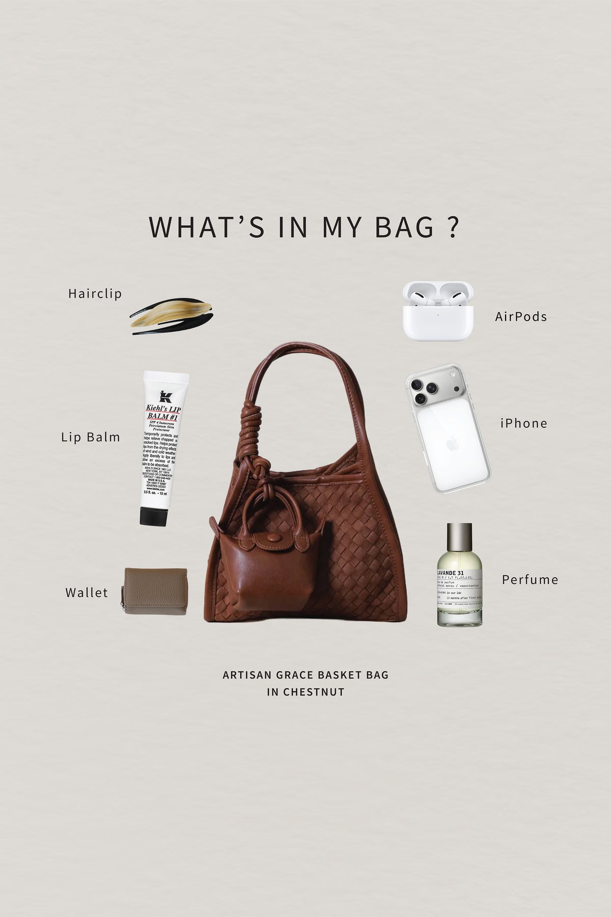 Artisan Grace Basket Bag - Chestnut