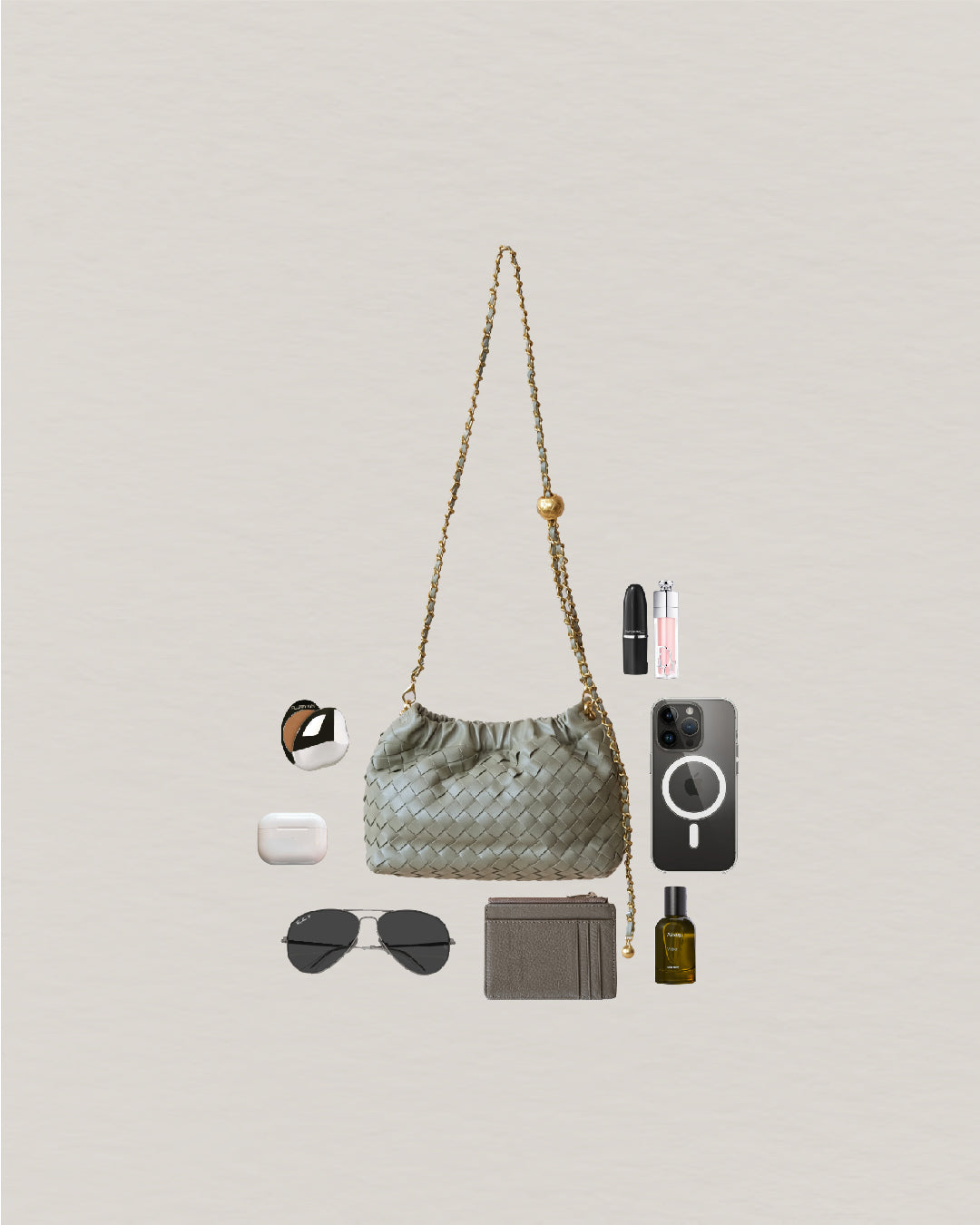 Artisan Signature Cloud Bag - Mineral Green